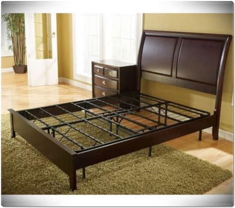 steel box spring replacement metal platform bed frame king|Flash Furniture 14 Inch Metal Platform .